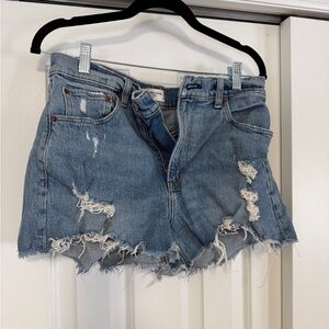 Snow day sale ❄️ 
Abercrombie and Fitch Distressed Denim Shorts